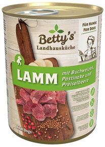Bettys Landhausküche Nassfutter mit Lamm & Buchweizen, 6x400g
