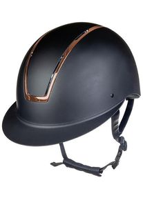 HKM Lady Shield Reithelm, schwarz/rosegold, L=58-60cm