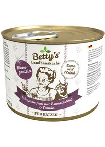Bettys Landhausküche Cat Nassfutter mit Känguru pur, 6x200g
