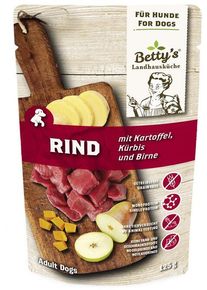 Bettys Landhausküche Nassfutter mit Rind & Kartoffel, 10x125g
