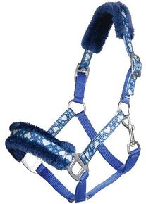 HKM Heart Halfter, blau, Mini Shetty