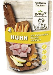 Bettys Landhausküche Nassfutter mit Huhn & Süßkartoffel, 10x125g