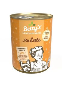 Bettys Landhausküche Nassfutter mit Ente & Geflügel, 6x400g