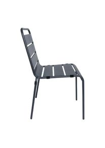 Sillas de bistró Bolero de acero gris