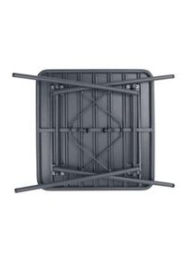 Mesa de bistr&ocirc; Bolero mesa de bistr&ocirc; quadrada e dobr&aacute;vel em a&ccedil;o cinzento 700x700x710