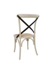 Cadeiras de jantar Bolero em estilo vintage feitas de madeira de carvalho na cor cru, 2 peças