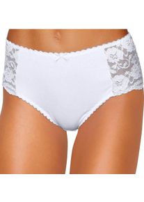 Petite Fleur Damen Hüftslip in rot, schwarz, weiß ,Größe 32/34, Witt, 93% Baumwolle, 7% Elasthan