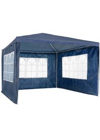 TecTake Padiglione Baraban 3 x 3 m con 3 pezzi laterali - blu - 404814