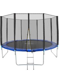 TecTake Trampolino con rete di protezione nero/blu - 403519