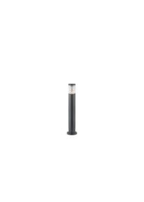tronco pt1 h80, paletto in allumino grigio antracite per esterni, Ideal Lux