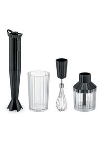 Alessi "plisse" batidora mano + accesorios negra mdl10S b