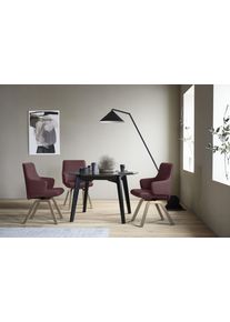 stressless Polsterstuhl »Laurel« () Low Back mit Armlehne in rot, Größe B/H/T: 58 cm x 92 cm x 59 cm
