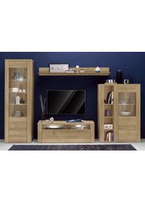 Home Affaire Wohnwand »Larona in braun, Größe B/H/T: 305 cm cm