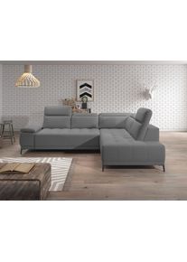 werk2 Ecksofa »Memo Focus-L, elektrisch erweiterbare Sitztiefe um ca. 30 cm, L-Form« Komfort nach Maß: Ausziehbare Sitztiefe, verstellbare...