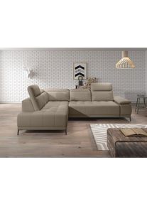 werk2 Ecksofa »Memo Focus-L, elektrisch erweiterbare Sitztiefe um ca. 30 cm, L-Form« Komfort nach Maß: Ausziehbare Sitztiefe, verstellbare...