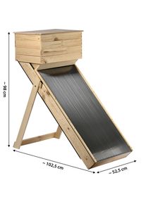 Dobar Dörrautomat »Solar-Trockner aus Holz« zum Trocknen von Kräutern, Obst und Gemüse