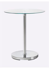 Beistelltisch1Stk.tlg. in silberfarben, Größe B/H/T: 45 cm x 52 cm x 45 cm