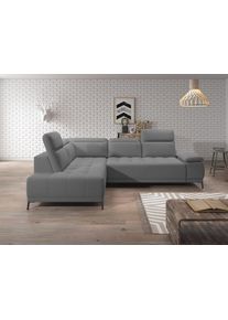 werk2 Ecksofa »Memo Focus-L, elektrisch erweiterbare Sitztiefe um ca. 30 cm, L-Form« Komfort nach Maß: Ausziehbare Sitztiefe, verstellbare...