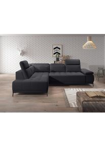 werk2 Ecksofa »Memo Focus-L, elektrisch erweiterbare Sitztiefe um ca. 30 cm, L-Form« Komfort nach Maß: Ausziehbare Sitztiefe, verstellbare...