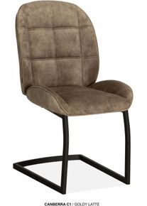 Omg Design Esszimmerstuhl »Canberra« (Set) 1 Stk.Esszimmerstuhl, pflegeleichter Samtvelour Bezug, Größe B/H/T: 51 cm x 95,5 cm x 63 cm