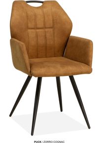 Omg Design Esszimmerstuhl »Puck« (Set) 2 Stk.Esszimmerstuhl, pflegeleichter Bezug, Größe B/H/T: 57 cm x 89,5 cm x 61,5 cm