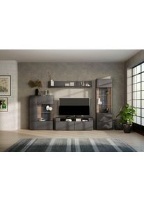 Set One By Musterring Wohnwand »TACOMA« Set, 4 Stk. tlg. in grau