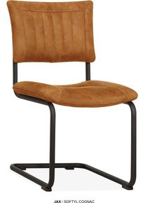 Omg Design Esszimmerstuhl »Jax« (Set) 2 Stk.Freischwinger im Industrial Design, pflegeleichter Bezug, Größe B/H/T: 52 cm x 78 cm x 56 cm