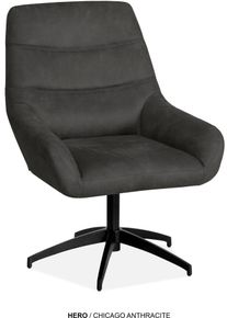 Omg Design Esszimmerstuhl »Hero« (Set) 2 Stk.bequemer Sessel, mit Drehgestell, Größe B/H/T: 73 cm x 95,5 cm x 76,5 cm