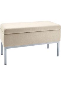 HEINE HOME Sitzbank in beige, Größe B/H/T: 81 cm x 47 cm x 36 cm
