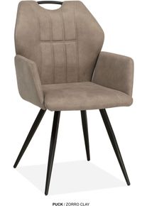 Omg Design Esszimmerstuhl »Puck« (Set) 2 Stk.Esszimmerstuhl, pflegeleichter Bezug, Größe B/H/T: 57 cm x 89,5 cm x 61,5 cm