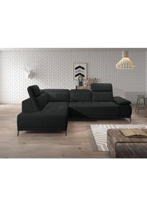 werk2 Ecksofa »Memo Focus-L, elektrisch erweiterbare Sitztiefe um ca. 30 cm, L-Form« Komfort nach Maß: Ausziehbare Sitztiefe, verstellbare...