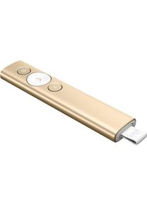 Logitech Spotlight Presentador Inalambrico - Radio de Accion 30m - Vibracion - Color Oro 910-004862