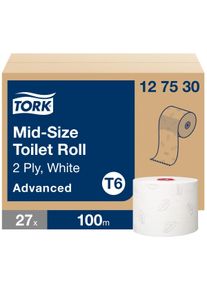 Papel higi&eacute;nico Tork Midi T6 127530 2lg 27 unidades/embalagem.