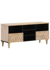 vidaXL Mueble de TV madera maciza de mango 100x33x46 cm