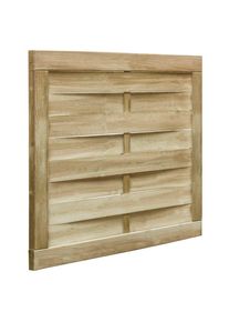 vidaXL Puerta de jardín madera de pino impregnada verde 100x75 cm