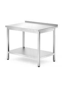 Mesa de trabajo Hendi Kitchen Line con base y remate 1000x700x850mm