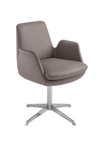 K+w Komfort & Wohnen K+W Komfort & Wohnen, Drehstuhl &raquo;Cube&laquo; () R&uuml;ckholfunktion, Untergestell Edelstahloptik, sattel 77 + Edelstahloptik, B/H/T: 63 cm x 84 cm x 65 cm, 