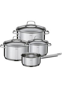 R&ouml;sle R&Ouml;SLE, Topf-Set &raquo;ELEGANCE&laquo; Set, 7 Stk. tlg. Edelstahl 18/10, silberfarben, H&ouml;he 23 cm, silberfarben