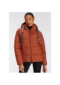 Icepeak , Steppjacke »VACHA« mit Kapuze , orange , 34 , 34 , Leichte und wasserabweisende Steppjacke für optimalen Schutz bei Übergangswetter
