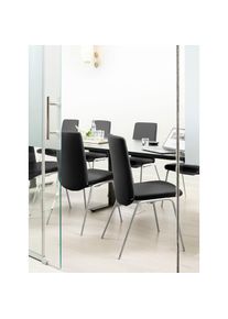 stressless , Polsterstuhl &raquo;Laurel&laquo; () Low Back, Gr&ouml;&szlig;e M, mit Beinen aus Stahl in Schwarz matt , black BATICK + Schwarz matt