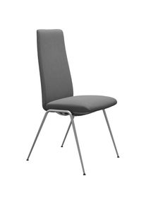 stressless , Polsterstuhl &raquo;Laurel&laquo; () High Back, Gr&ouml;&szlig;e M, mit Beinen aus Stahl in Chrom matt , dark grey DINAMICA + Chrom matt