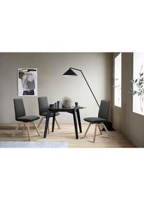 stressless , Polsterstuhl &raquo;Laurel&laquo; () Low Back, Gr&ouml;&szlig;e M, mit schr&auml;ggestellten Beinen in Eiche natur , charcoal DINAMICA + Eiche natur