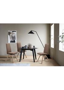 stressless , Polsterstuhl &raquo;Laurel&laquo; () High Back, Gr&ouml;&szlig;e L, mit schr&auml;ggestellten Beinen in Schwarz, mole BATICK + Schwarz, Leder BATICK: BATICK ist ein 