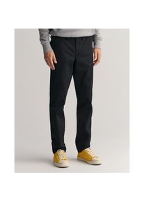 Gant, Herren, Chinohose &raquo;SLIM TWILL CHINOS&laquo; mit gef&uuml;tterten Seitentaschen, schwarz, L&auml;nge 32, 30 -L&auml;nge 32, schwarz, Klassische Chinohose von Gant