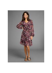 Laura Scott, Damen, Meshkleid f&uuml;r Jubil&auml;umsfeiern, Theaterbesuche oder Stadtbummel, langes Kleid, bordeaux-gebl&uuml;mt, N-Gr, 34 -N-Gr, bordeaux-gebl&uuml;mt, 