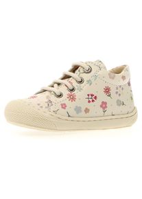 Naturino , Kinder , Lauflernschuh »COCOON PR. BONNY MILK« Barfußschuh mit buntem Print, Größenschablone zum Download , offwhite Blüten , 22 , 22 ,...