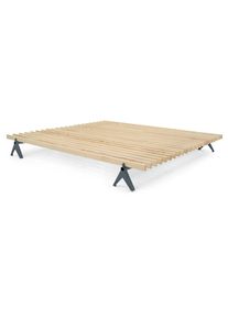 Magazin Bett Simplon - 180 cm RAL 7012 Basaltgrau