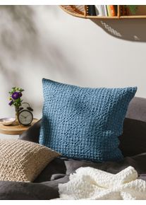 benuta Pop Tyynynp&auml;&auml;llinen Cloe Sininen 45x45 cm Relief