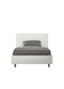 Itamoby Letto Una piazza e mezza Adele L.120 P.200 Rete e Contenitore Bianco