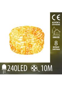 Vianočný had vonkajší - programátor - 240ed - 10m - Teplá biela